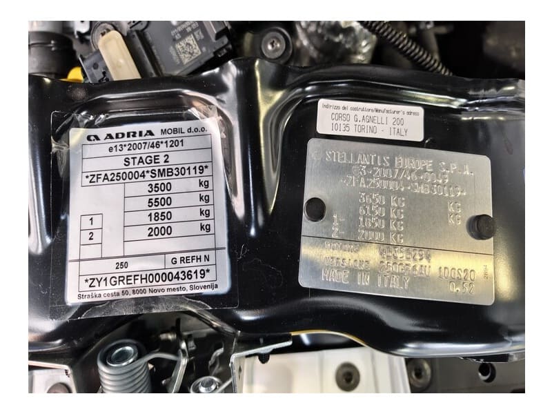PLACA HOMOLOGACIÓN ADRIA