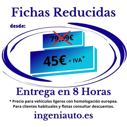 Precio Ficha Reducida Coche Europa