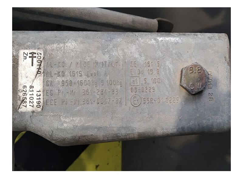 MARCAJE HOMOLOGACIÓN ENGANCHE REMOLQUE