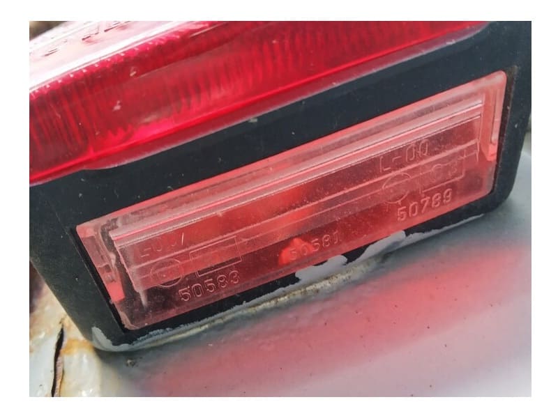 MARCAJE HOMOLOGACIÓN LUZ MATRÍCULA REMOLQUE