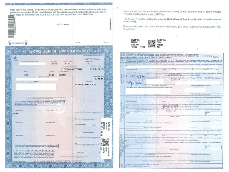 Documentación coche americano para homologación individual