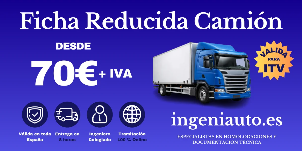 precio ficha reducida camión