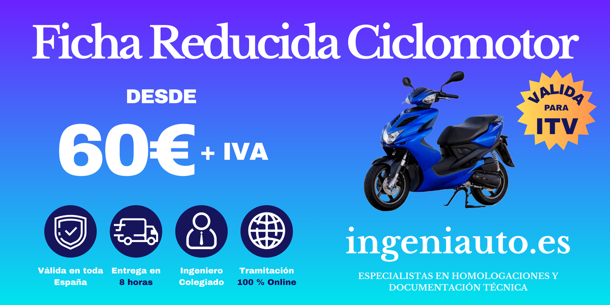 precio ficha reducida ciclomotor