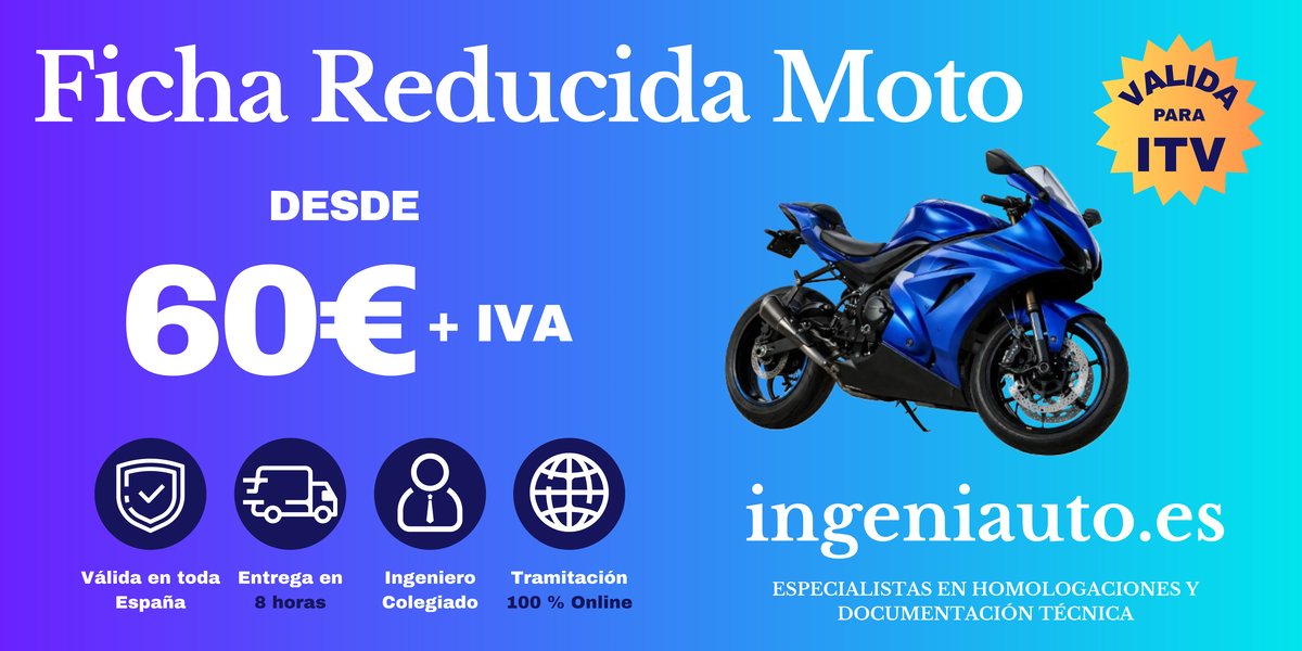 precio ficha reducida moto